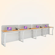 Workstation | Alabaster | 4 Seater | Side by Side | Only Desk